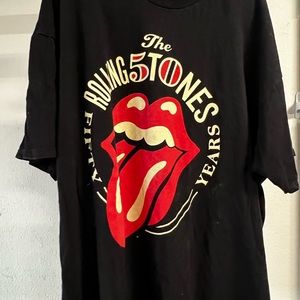 Rolling Stones 50 Years Live band Tour T-shirt 2013 - XXL